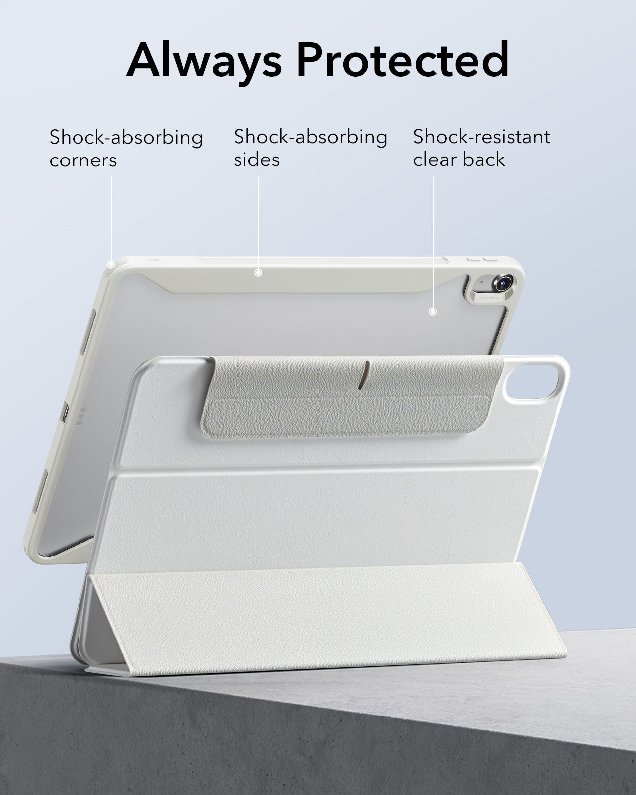 iPad Air 11″ (2025) Rebound Transformation Bundle - Brilliant White ESR ESR