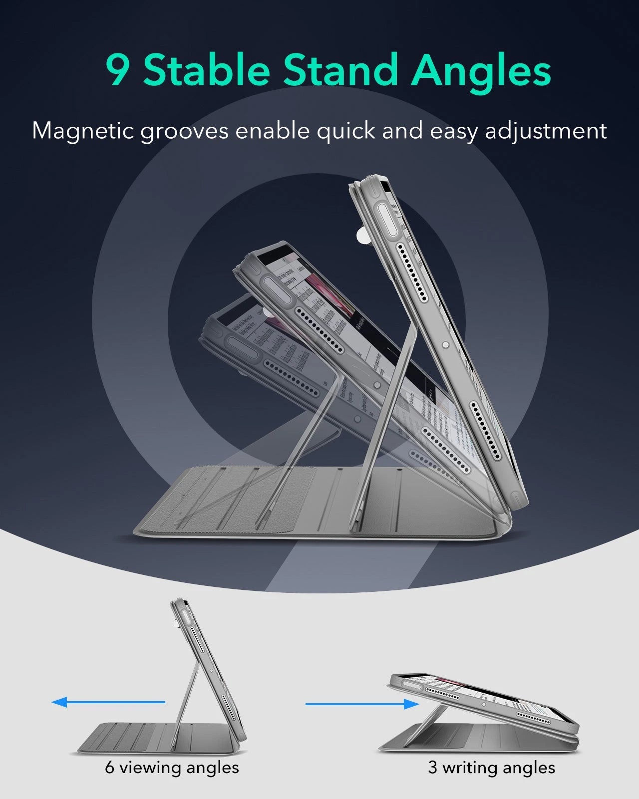 iPad Air 11" (2025) Shift Magnetic Case - Gray ESR ESR