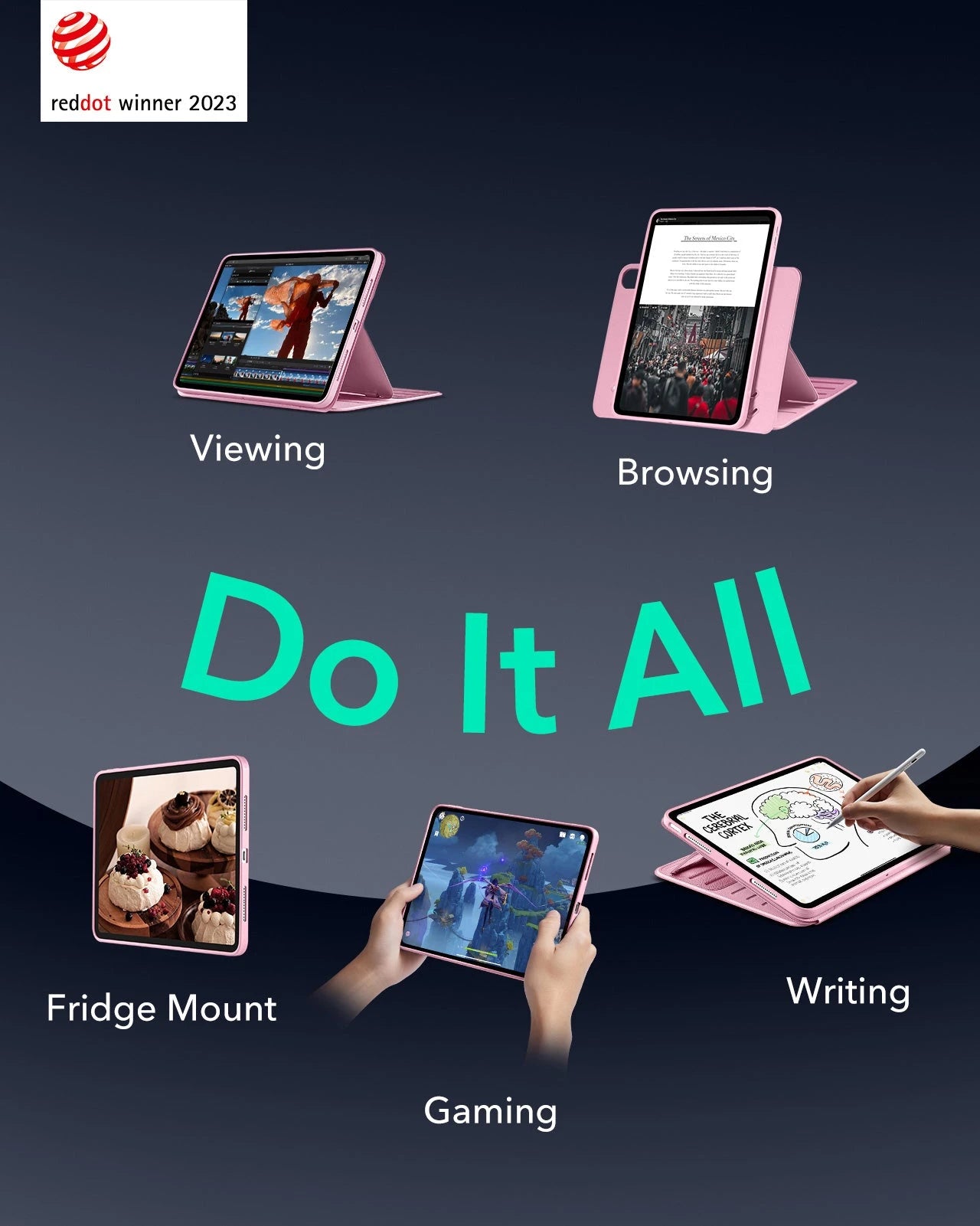 iPad Air 11" (2025) Shift Magnetic Case - Pink ESR ESR