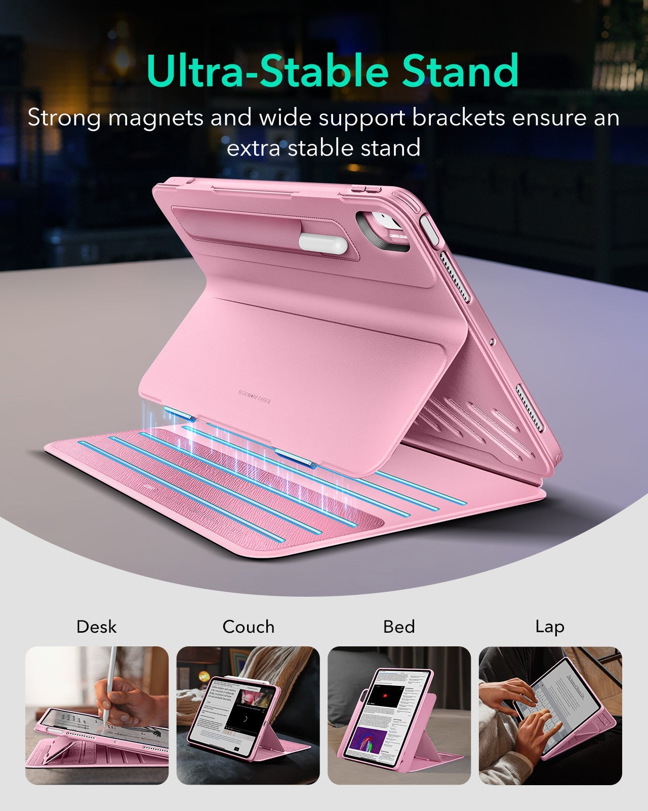 iPad Air 11" (2025) Shift Magnetic Case - Pink ESR ESR