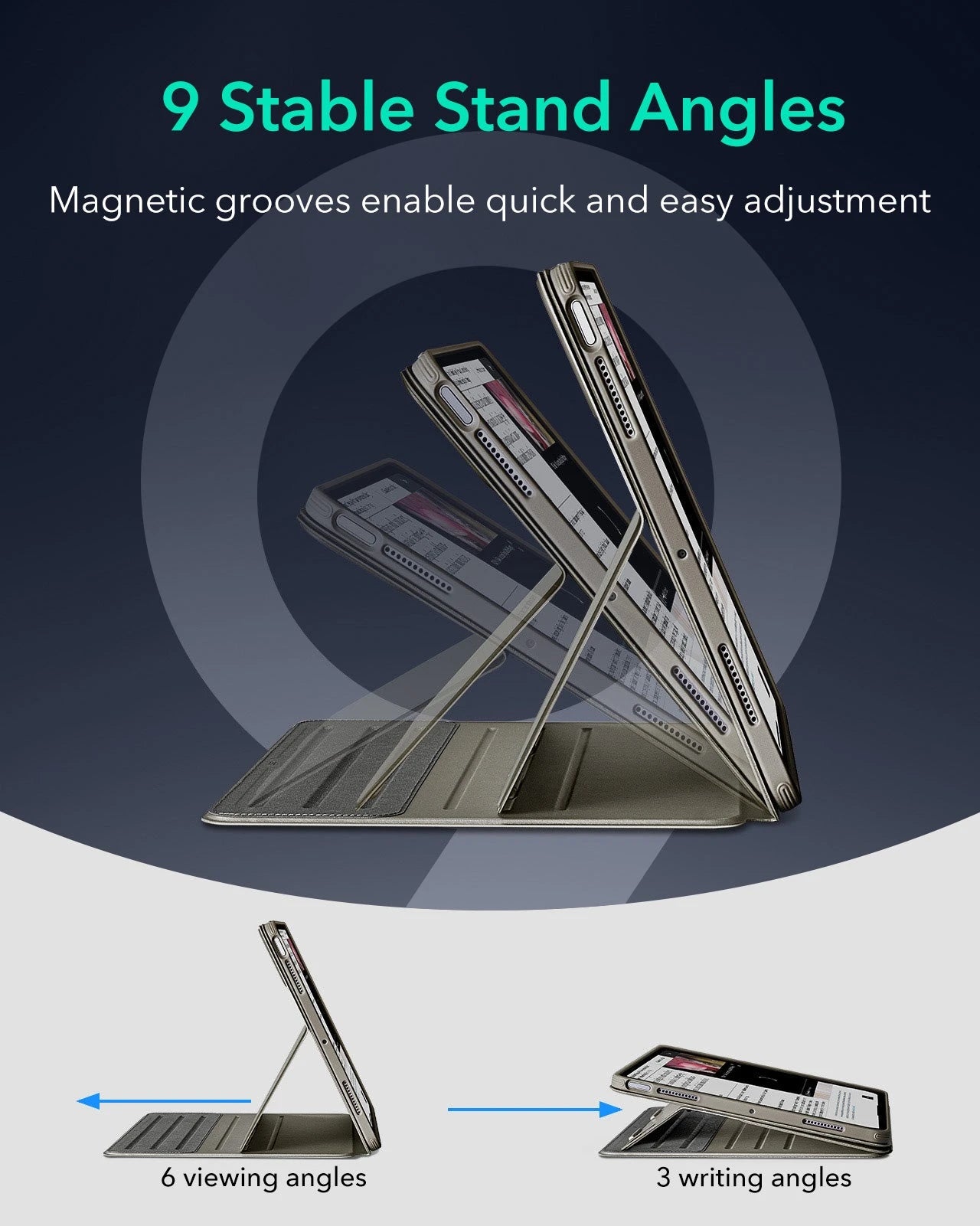 iPad Air 11" (2025) Shift Magnetic Case - Titanium ESR ESR