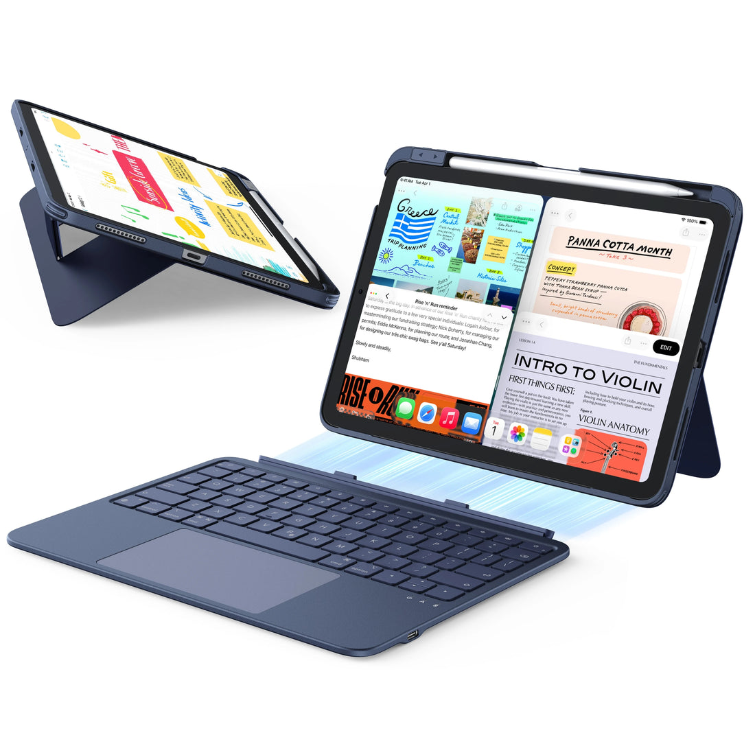 iPad Air 11" (M3) 2025 Flex Keyboard Case (Detachable)- US Layout-Blue ESR ESR
