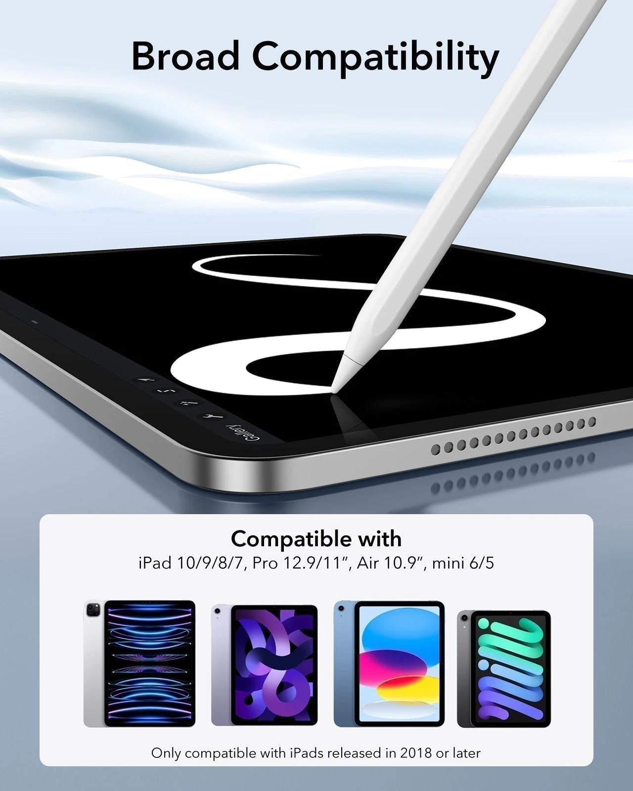 Flex Keyboard Case (Detachable) With Digital Pencil Bundle-broad compatibility