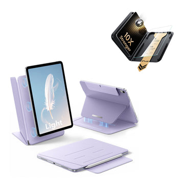 iPad Air 11" (M4) 2026 AirStance Magnetic Case Ultimate Protection Bundle - Purple ESR ESR