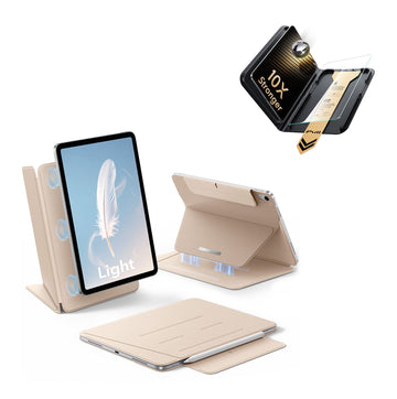 iPad Air 11" (M4) 2026 AirStance Magnetic Case Ultimate Protection Bundle - Sand ESR ESR