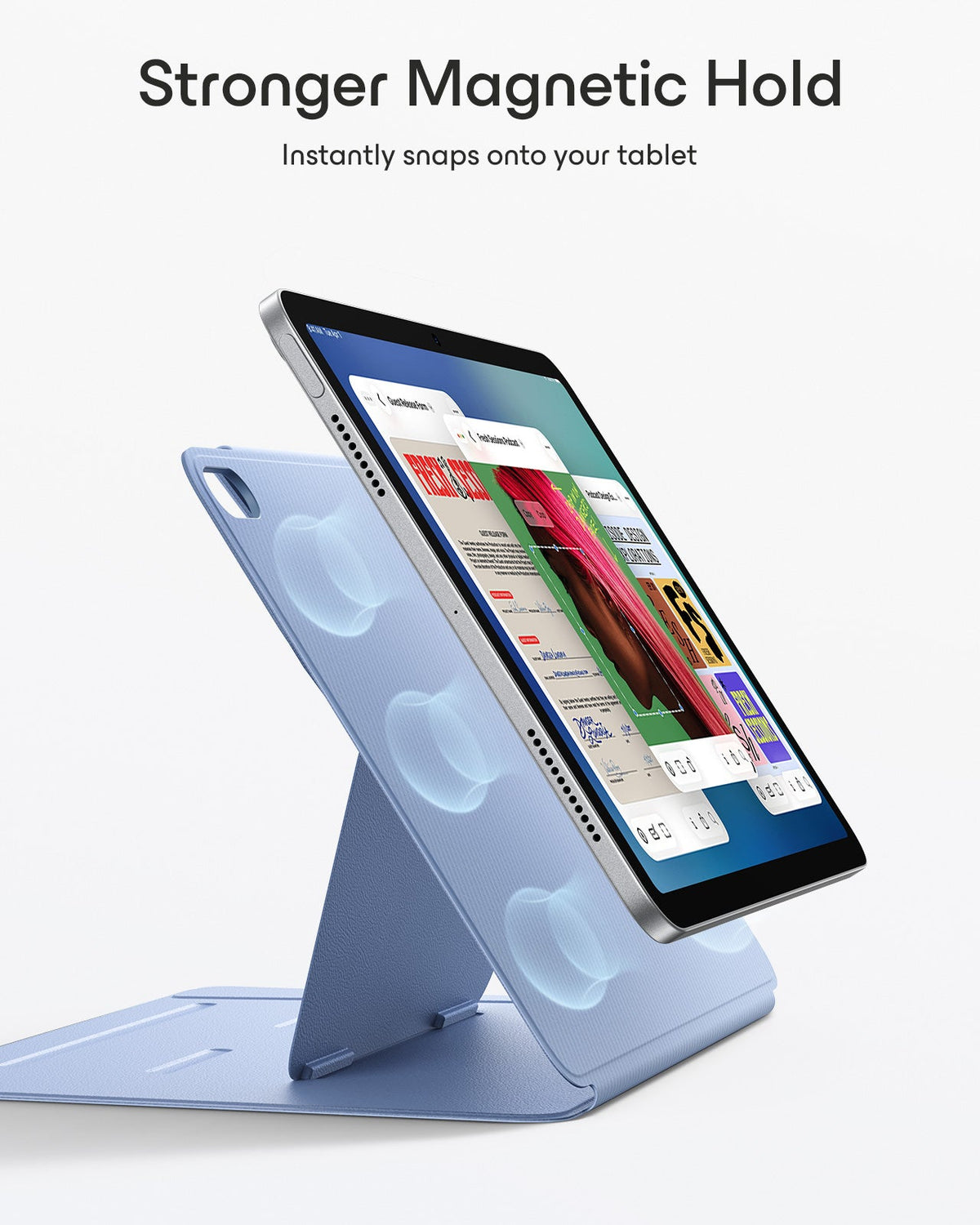 iPad Air 11" (M4) 2026 AirStance Magnetic Case Ultimate Protection Bundle - Sky Blue ESR ESR