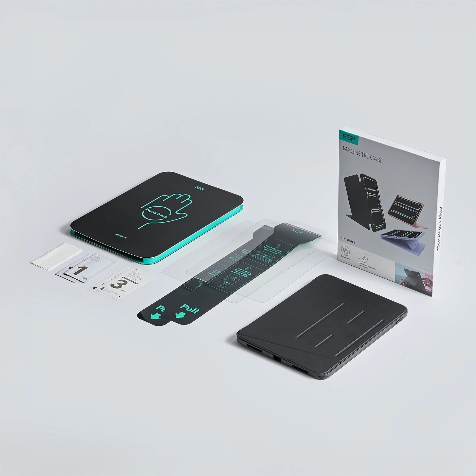 iPad Air 11" (M4) 2026 Bundle Flip Magnetic Case with Pencil Holder & Armorite® Paper-Feel Protection - Light Purple ESR ESR