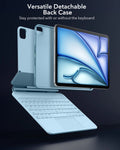 Versatile detachable back case-keyboard case and digital pencil