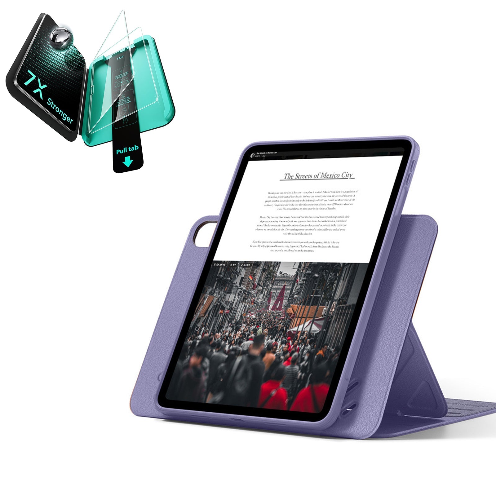 iPad Air 11" (M4) 2026 Bundle Shift Magnetic Case & Armorite® Protection - Purple ESR ESR