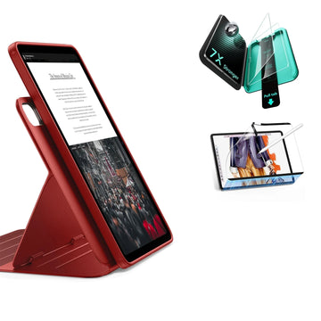 iPad Air 11" (M4) 2026 Bundle Shift Magnetic Case, Papel-Feel Magnetic & Armorite® Protection - Red ESR ESR