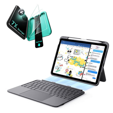 iPad Air 11” (M4) 2026 Flex Keyboard Case (Detachable) Protection Bundle