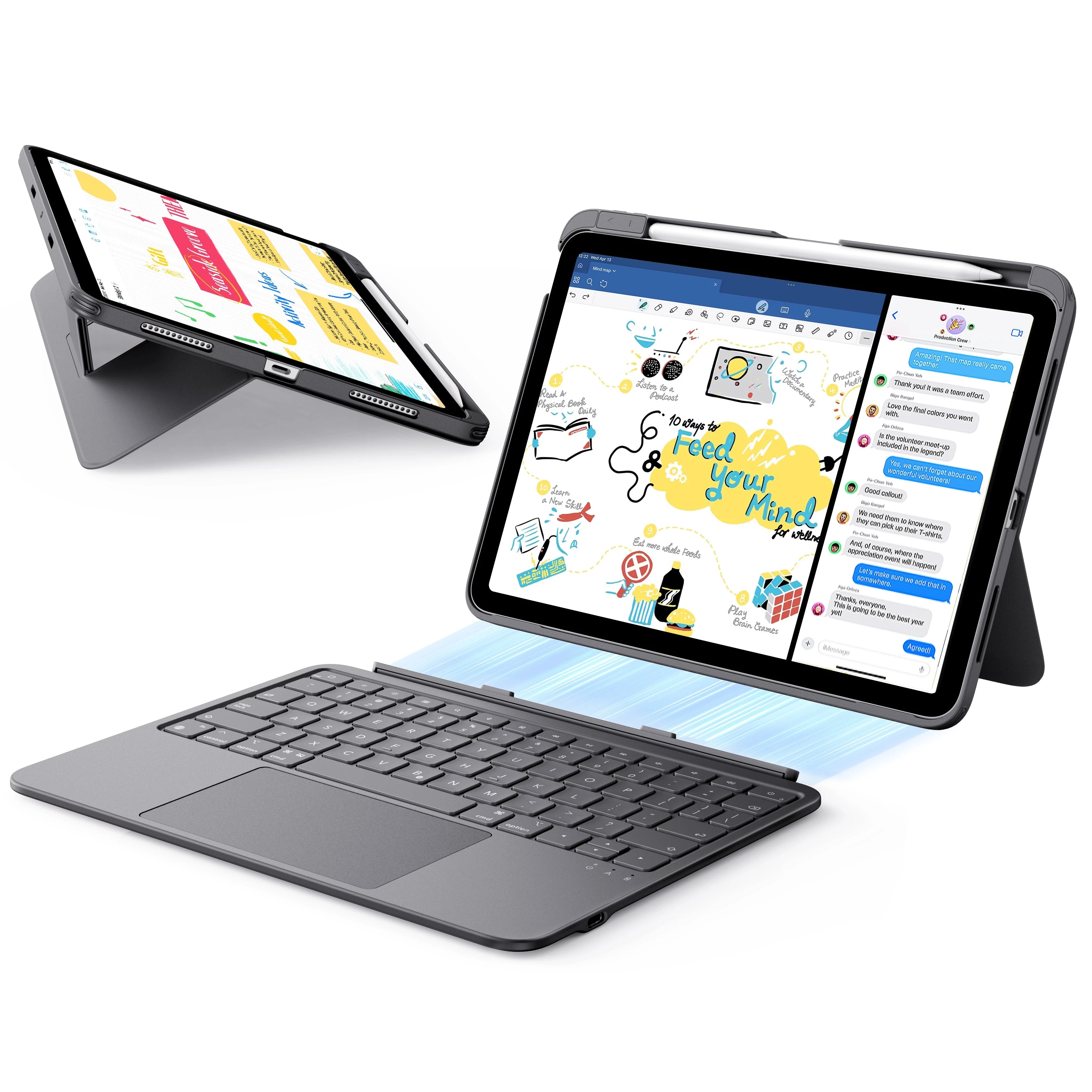 iPad Air 11 (M4) Keyboard Cases – Magnetic Stand & Full Protection