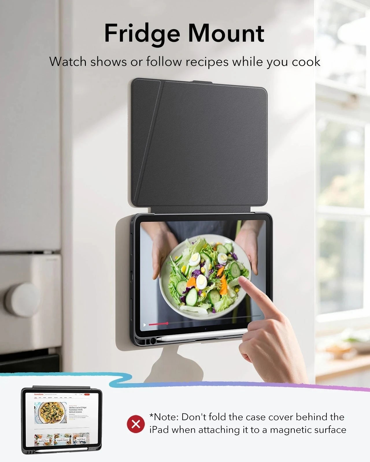 iPad Air 11" (M4) 2026 Flip Magnetic Case with Pencil Holder - Black ESR ESR