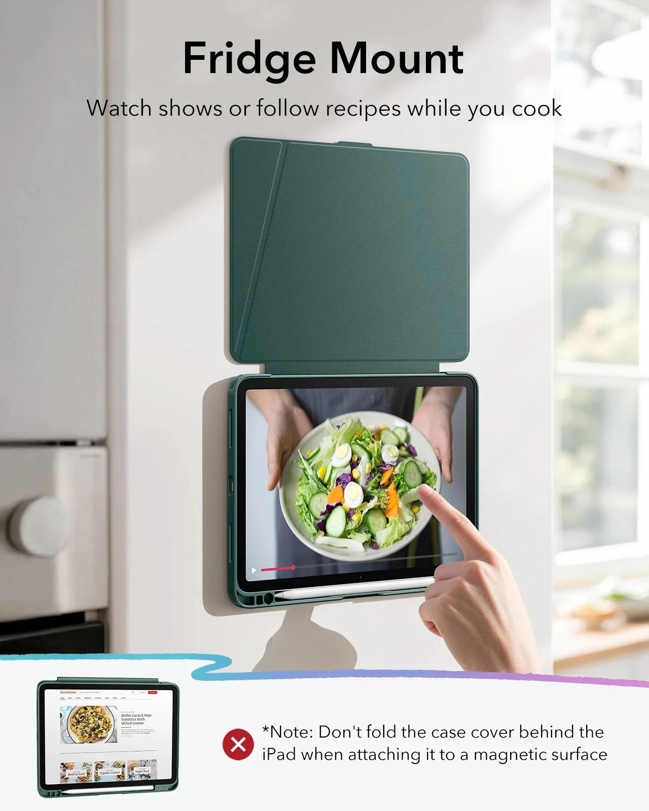 iPad Air 11" (M4) 2026 Flip Magnetic Case with Pencil Holder - Green ESR ESR