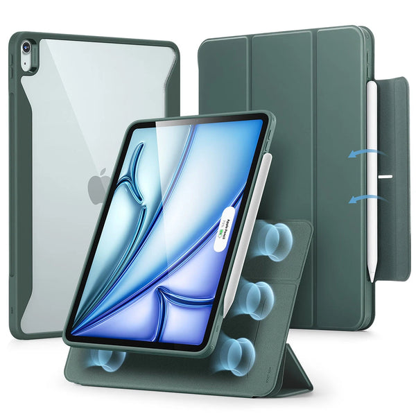 Forest Green iPad Air 11-inch (M4) Reboudn Hybrid TPU Slim Case