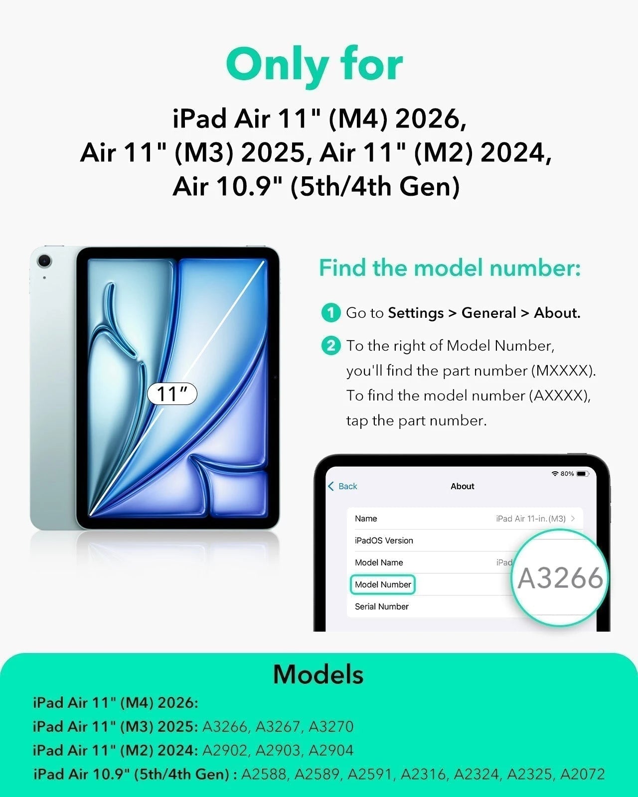 iPad Air 11" (M4) 2026 Rebound Hybrid Case 360 - Pink ESR ESR