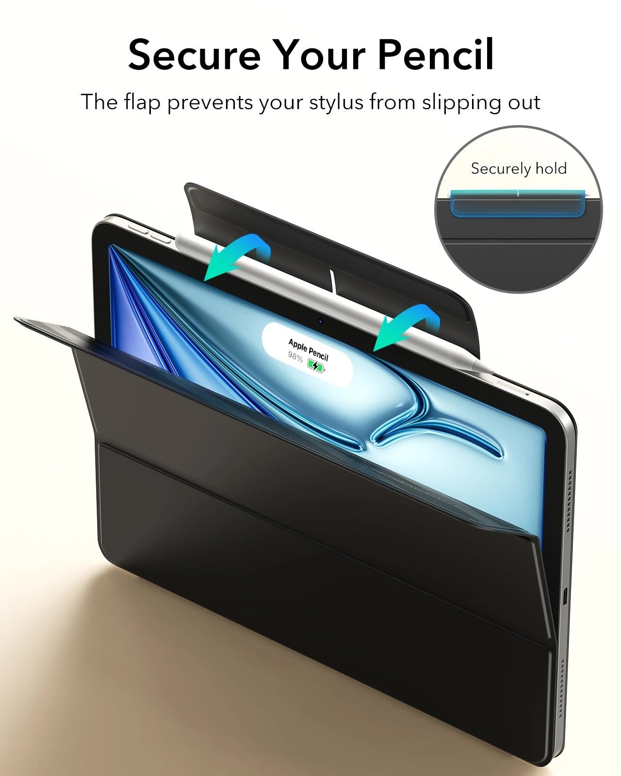 iPad Air 11" (M4) 2026 Rebound Magnetic Case - Black ESR ESR