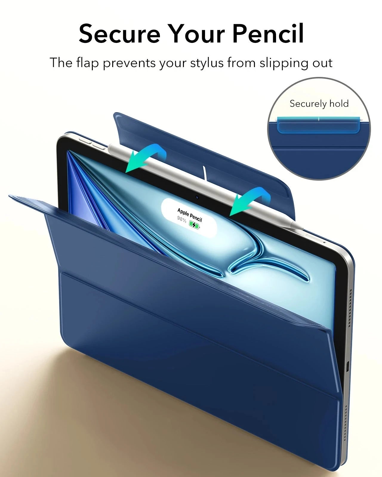 Blue Magnetic Smart Trifold Case For Apple iPad Air 11 (M4) | ESR
