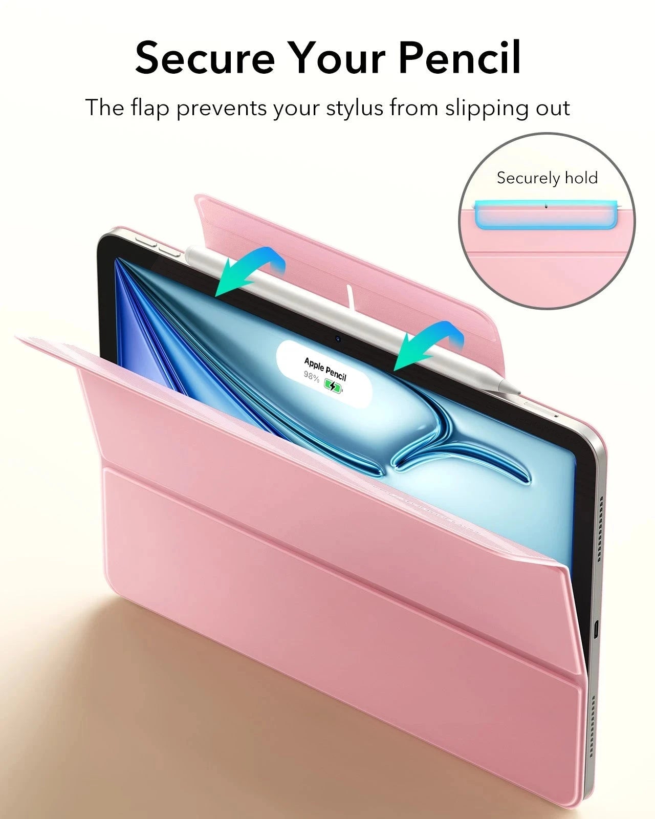 iPad Air 11" (M4) 2026 Rebound Magnetic Case - Pink ESR ESR