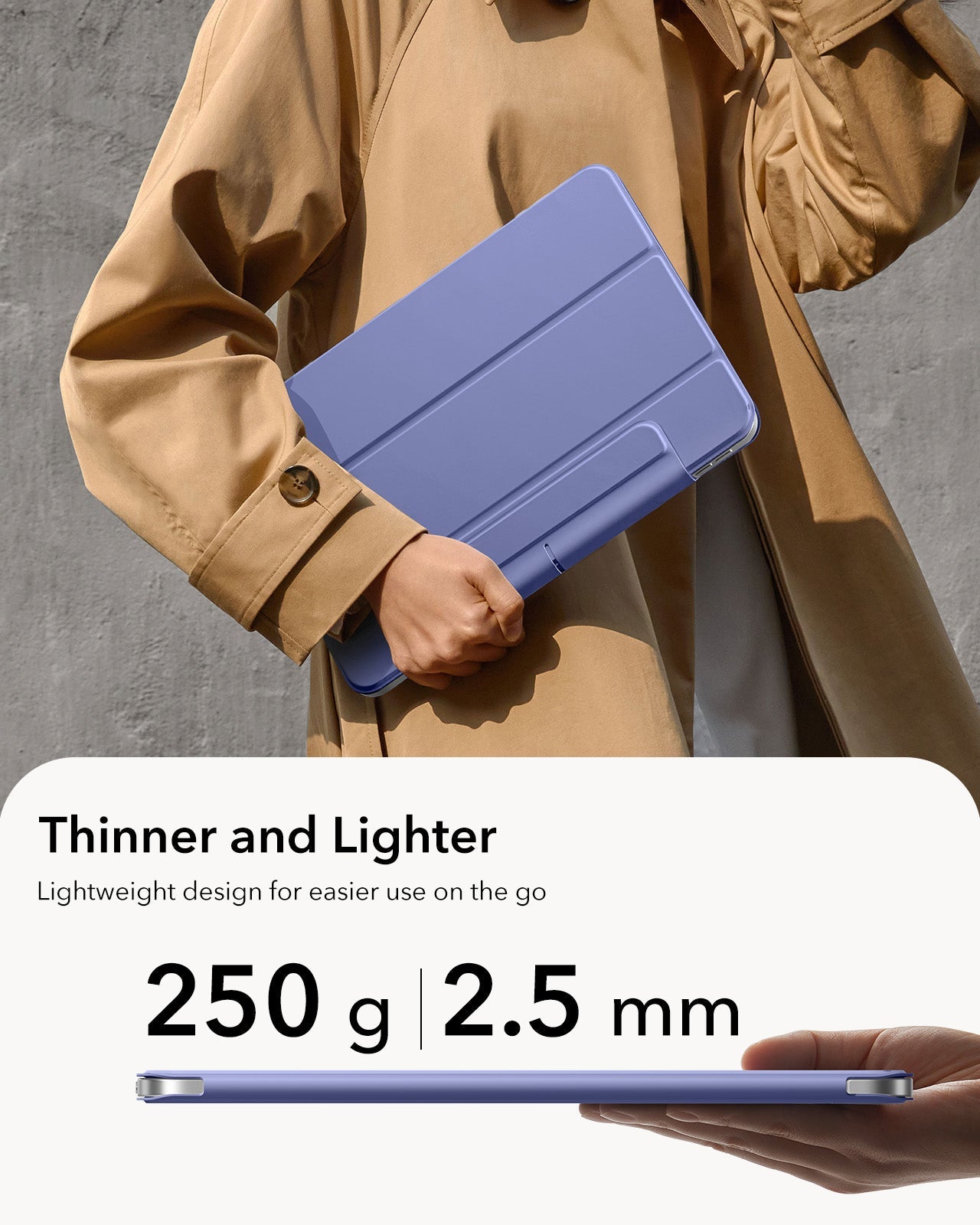 iPad Air 11" (M4) 2026 Rebound Magnetic Case - Purple ESR ESR