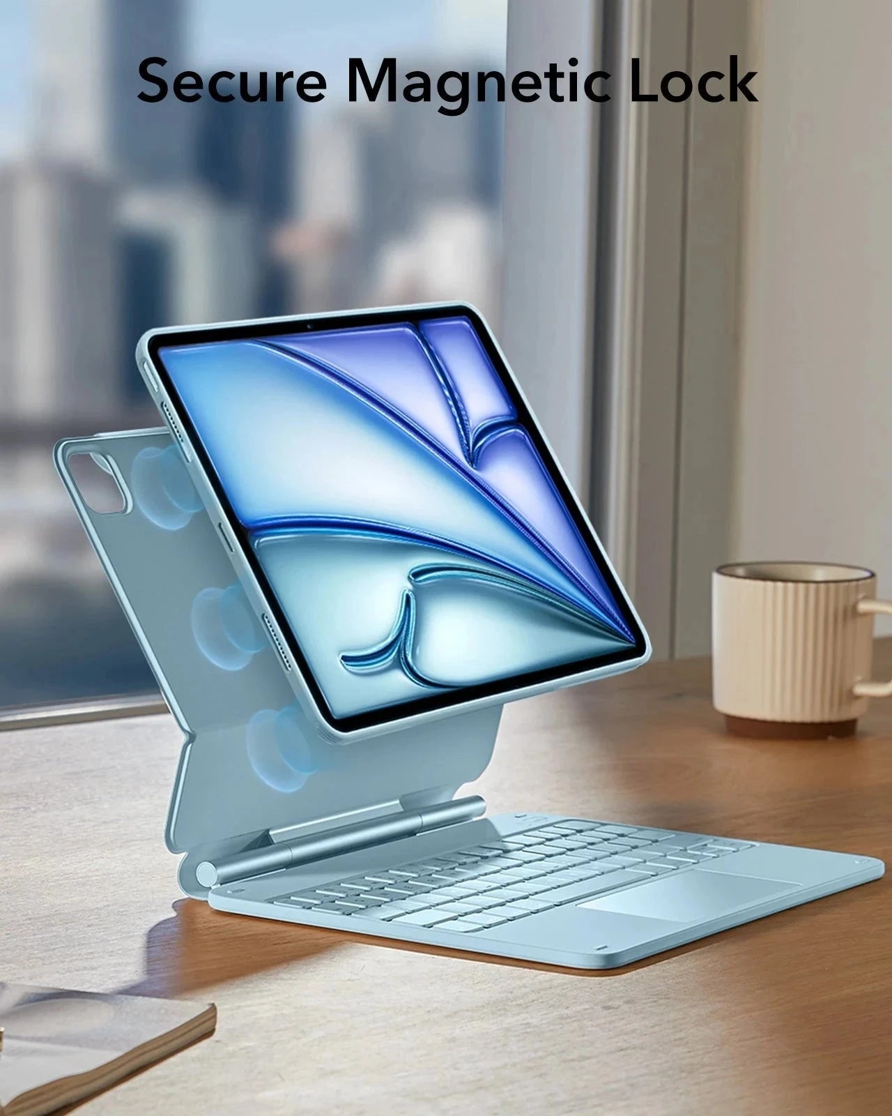 Blue iPad Air 11-inch (M4) Rebound Slim Folio Keyboard Case 360 | ESR Blue iPad Air 11-inch (M4) Rebound Slim Folio Keyboard Case 360 | ESR