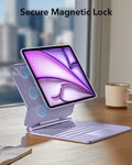 IPad Purple keyboard case with ipad Air 11 M4--magnetic lock