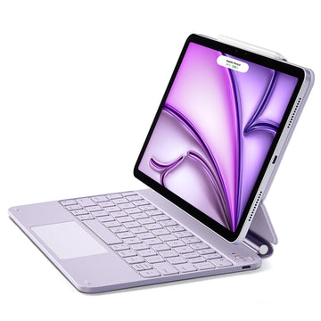 Coque clavier magnétique Rebound pour iPad Air 11 pouces (M4) 2026 -  US Layout-Purple