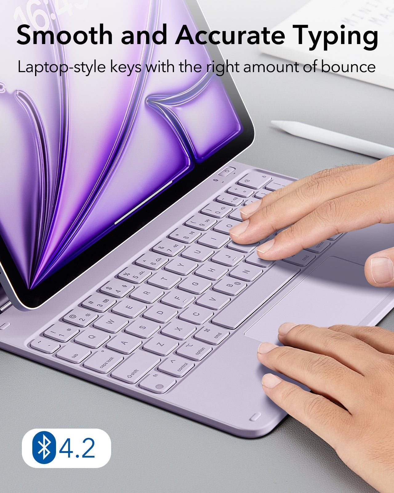 Purple Rebound iPad Air 11 (M4) Magic-Style Keyboard with Trackpad|ESR
