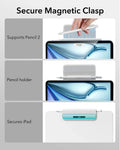 iPad Air 11” (M4) 2026 Rebound Magnetic Keyboard Case-secure magnetic clasp