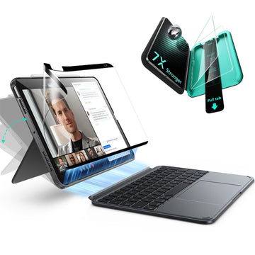 iPad Air 11" (M4) 2026 Shift Keyboard Case (Detachable) Protection Paper-Feel Bundle