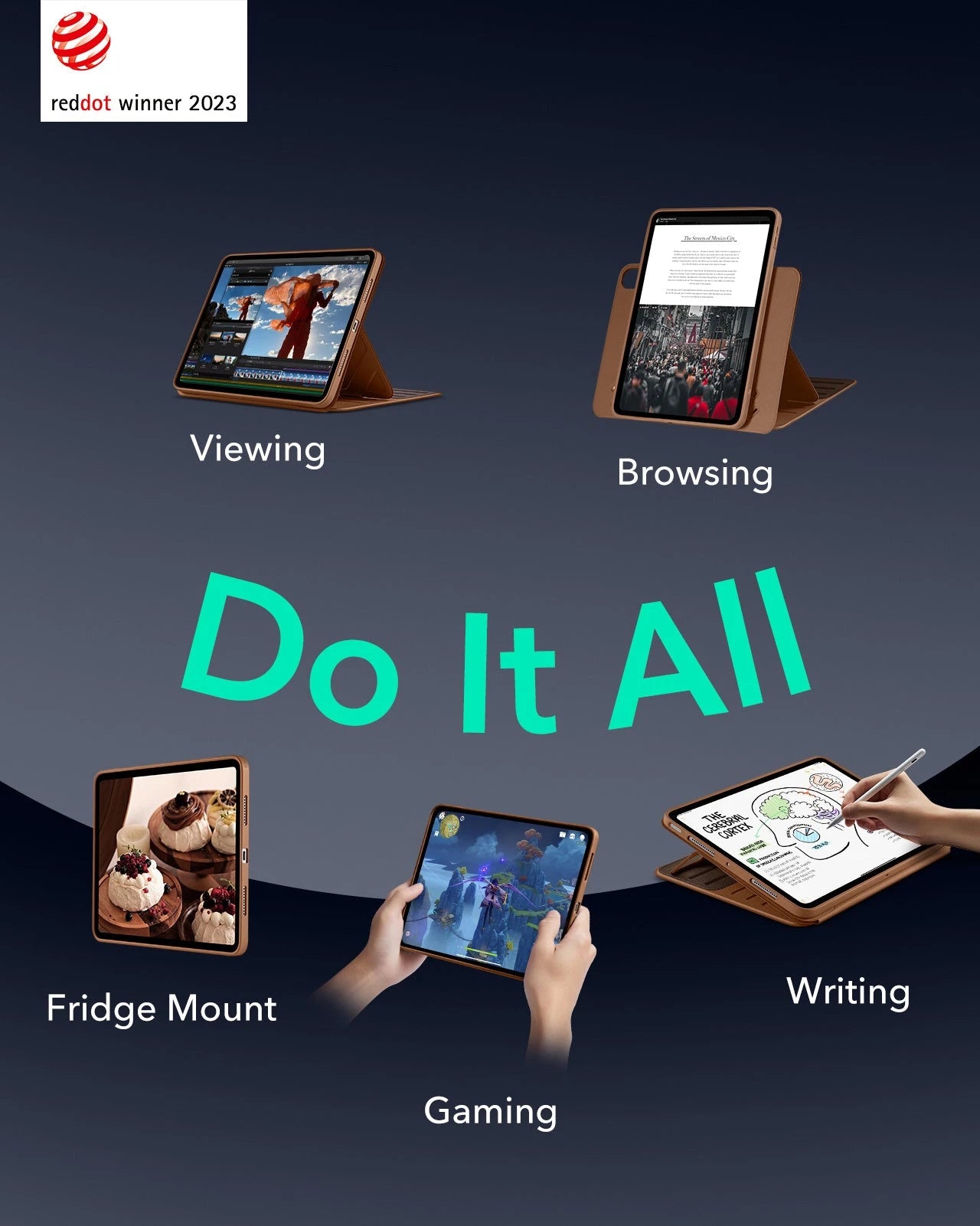 iPad Air 11" (M4) 2026 Shift Magnetic Case - Brown ESR ESR