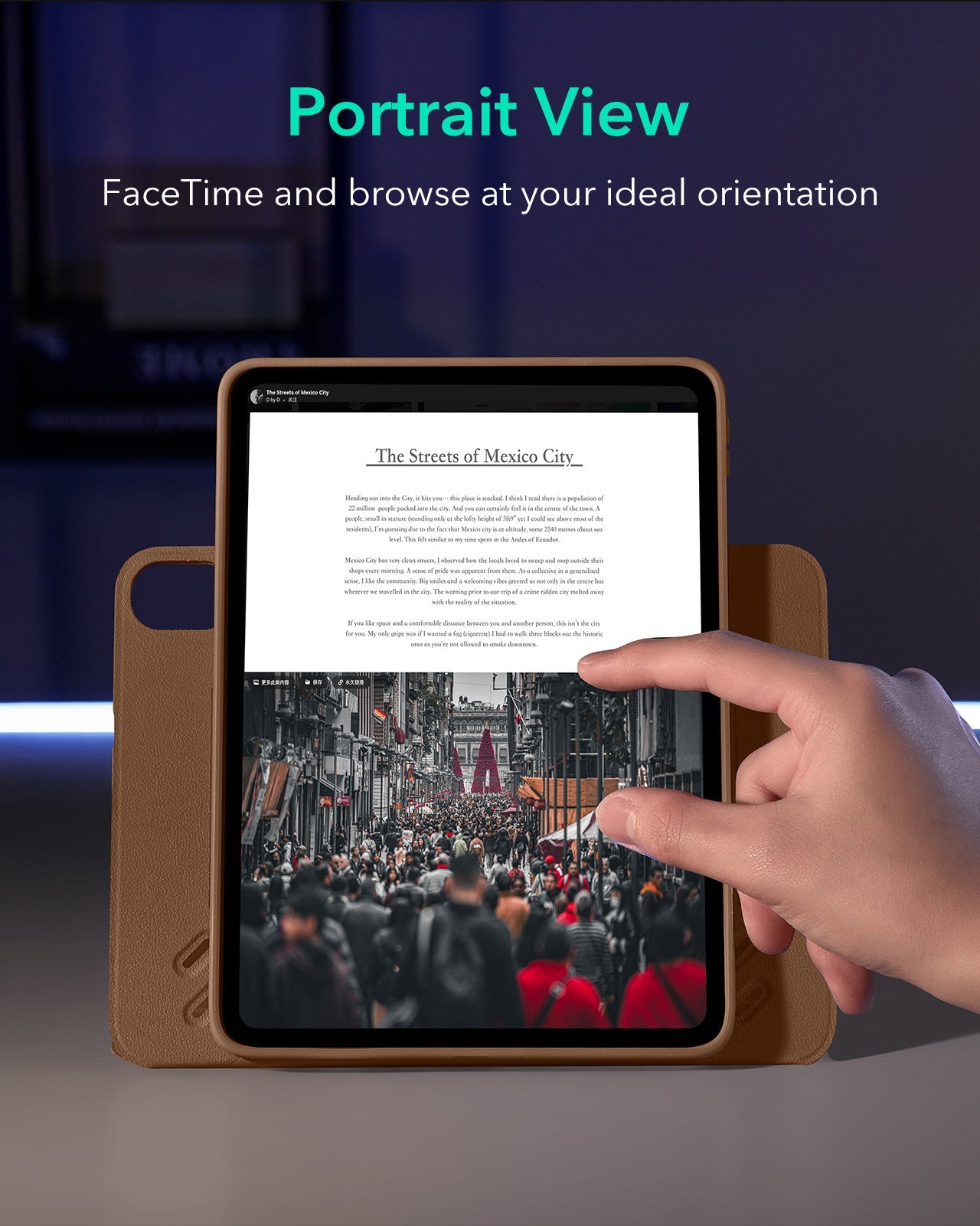 iPad Air 11" (M4) 2026 Shift Magnetic Case - Brown ESR ESR