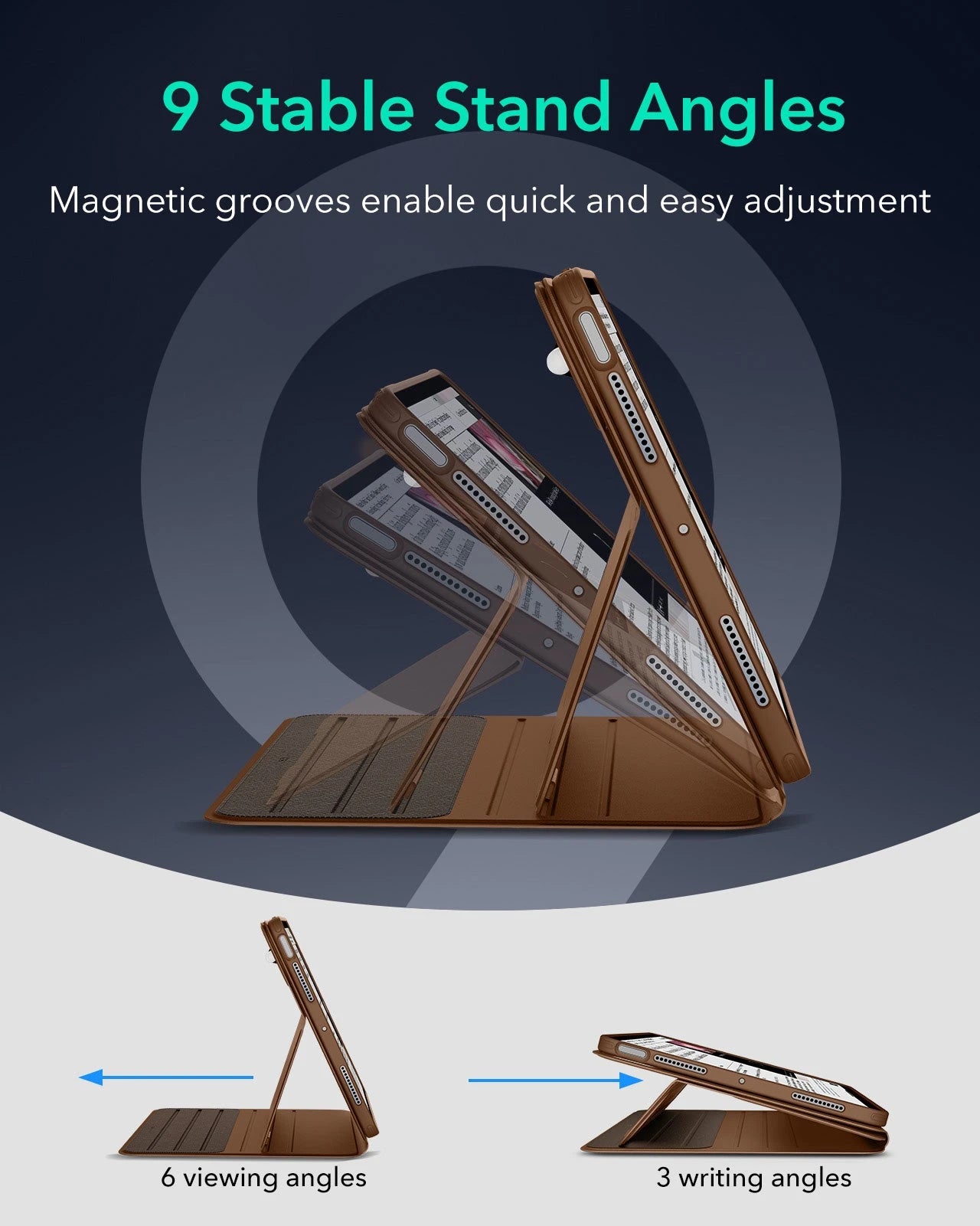 iPad Air 11" (M4) 2026 Shift Magnetic Case - Brown ESR ESR