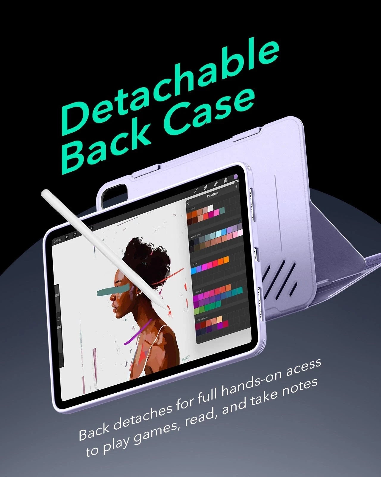 iPad Air 11" (M4) 2026 Shift Magnetic Case - Light Purple ESR ESR