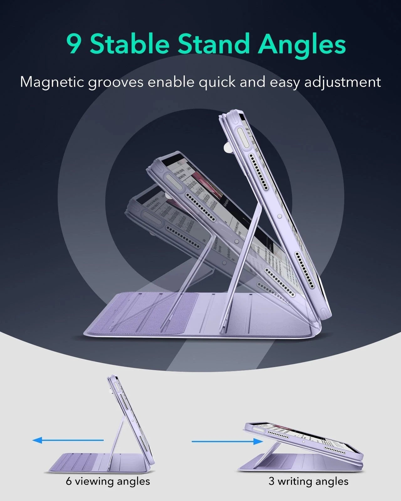 iPad Air 11" (M4) 2026 Shift Magnetic Case - Light Purple ESR ESR