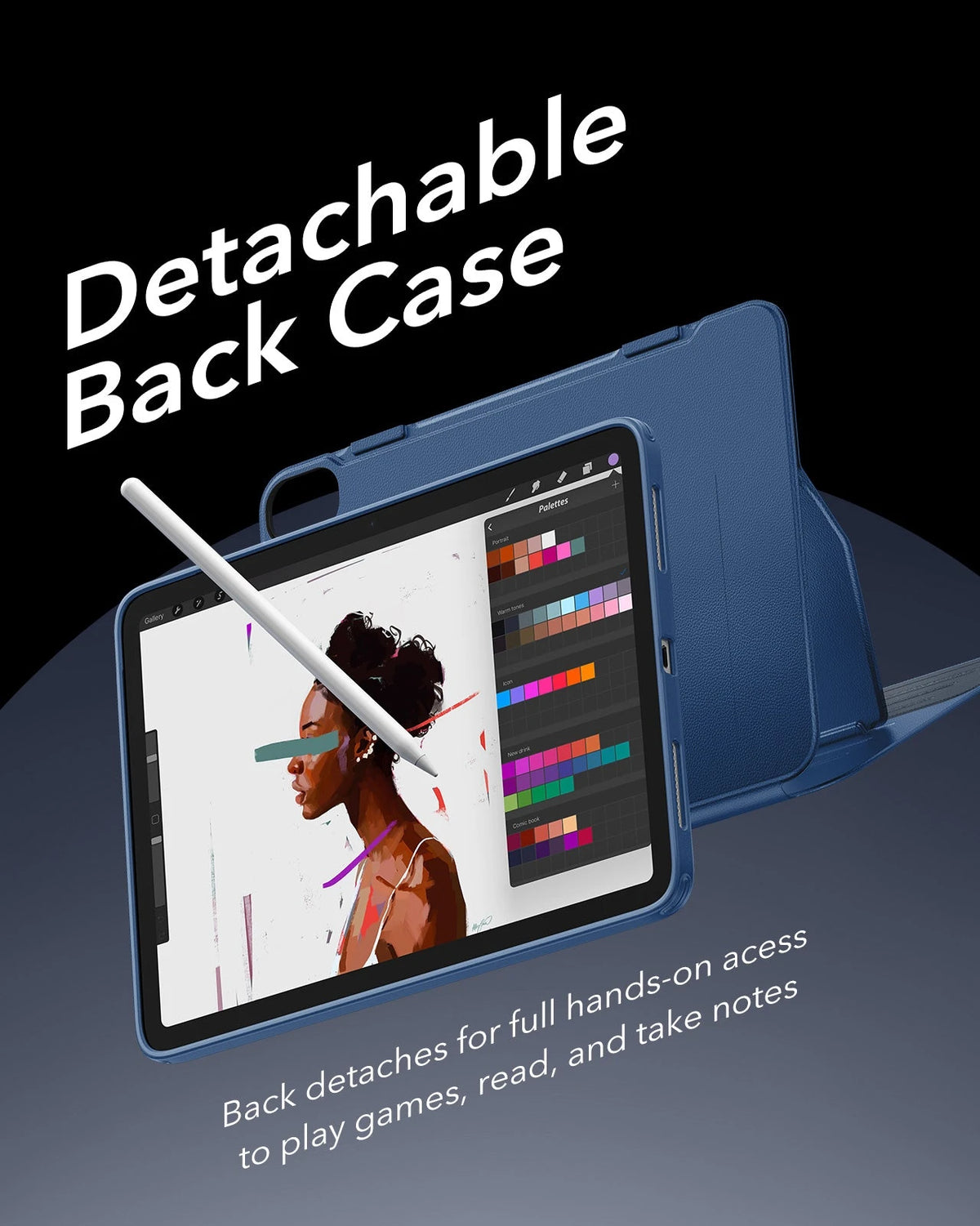 iPad Air 11" (M4) 2026 Shift Magnetic Case - Navy Blue ESR ESR