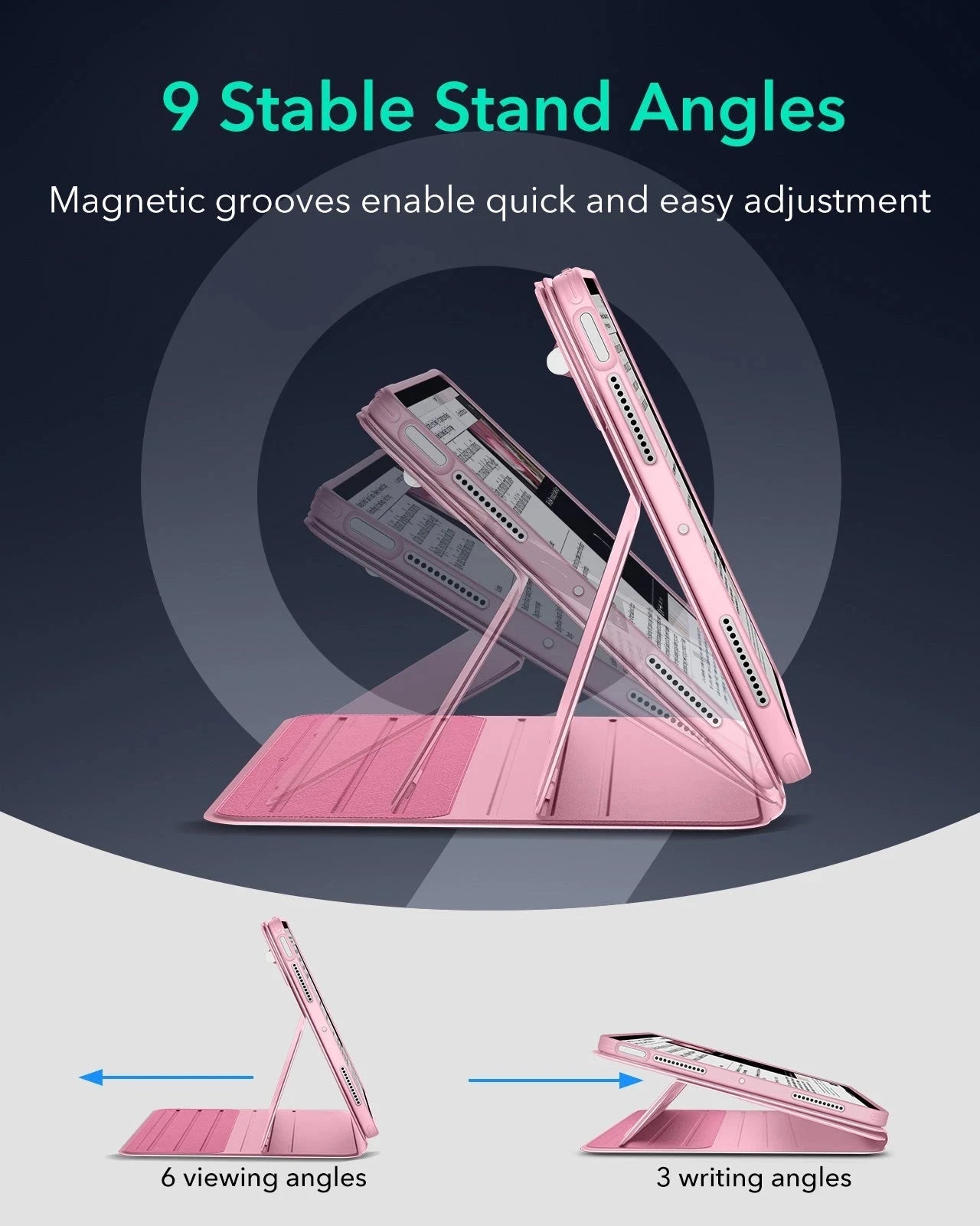 iPad Air 11" (M4) 2026 Shift Magnetic Case - Pink ESR ESR