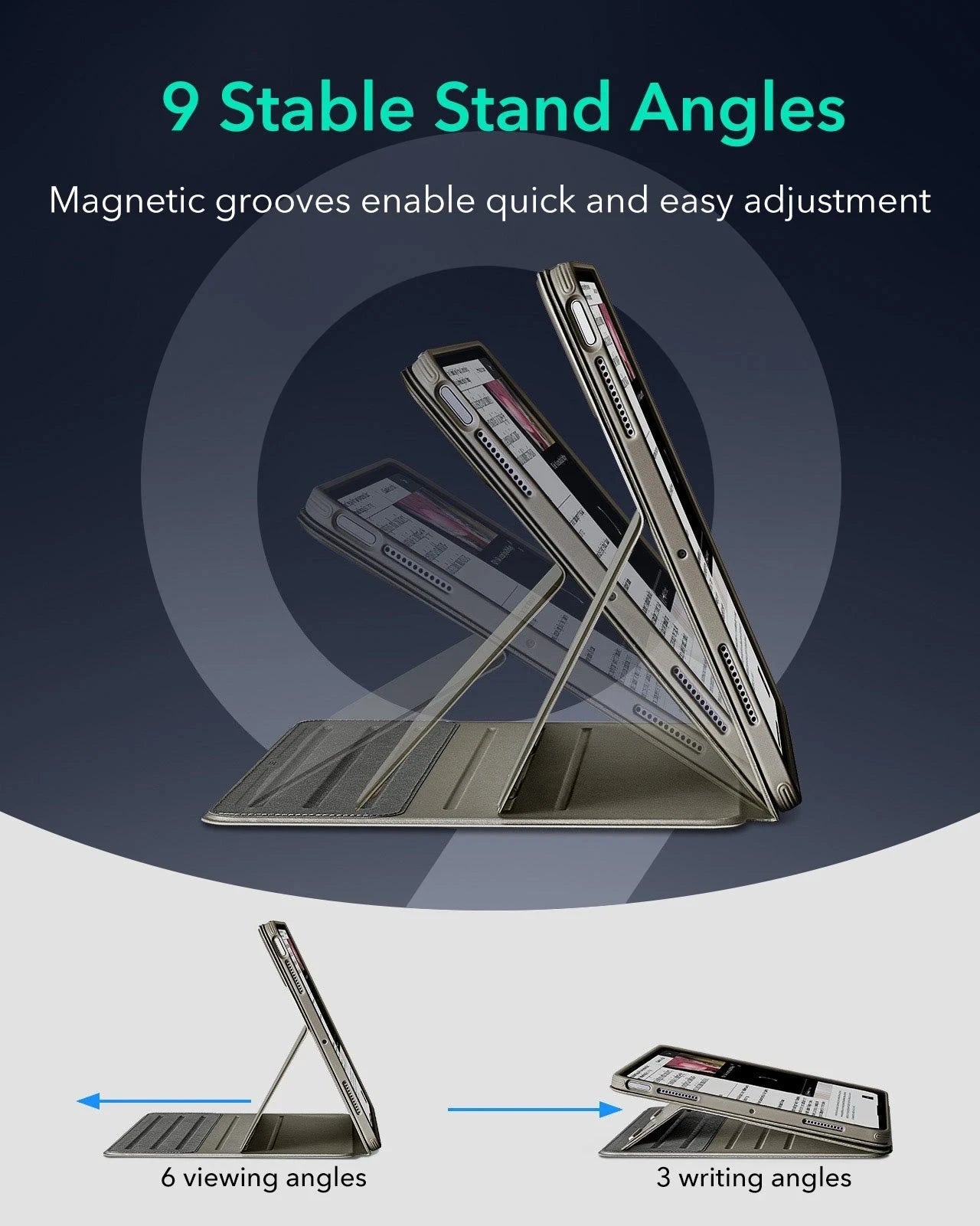 iPad Air 11" (M4) 2026 Shift Magnetic Case - Titanium ESR ESR