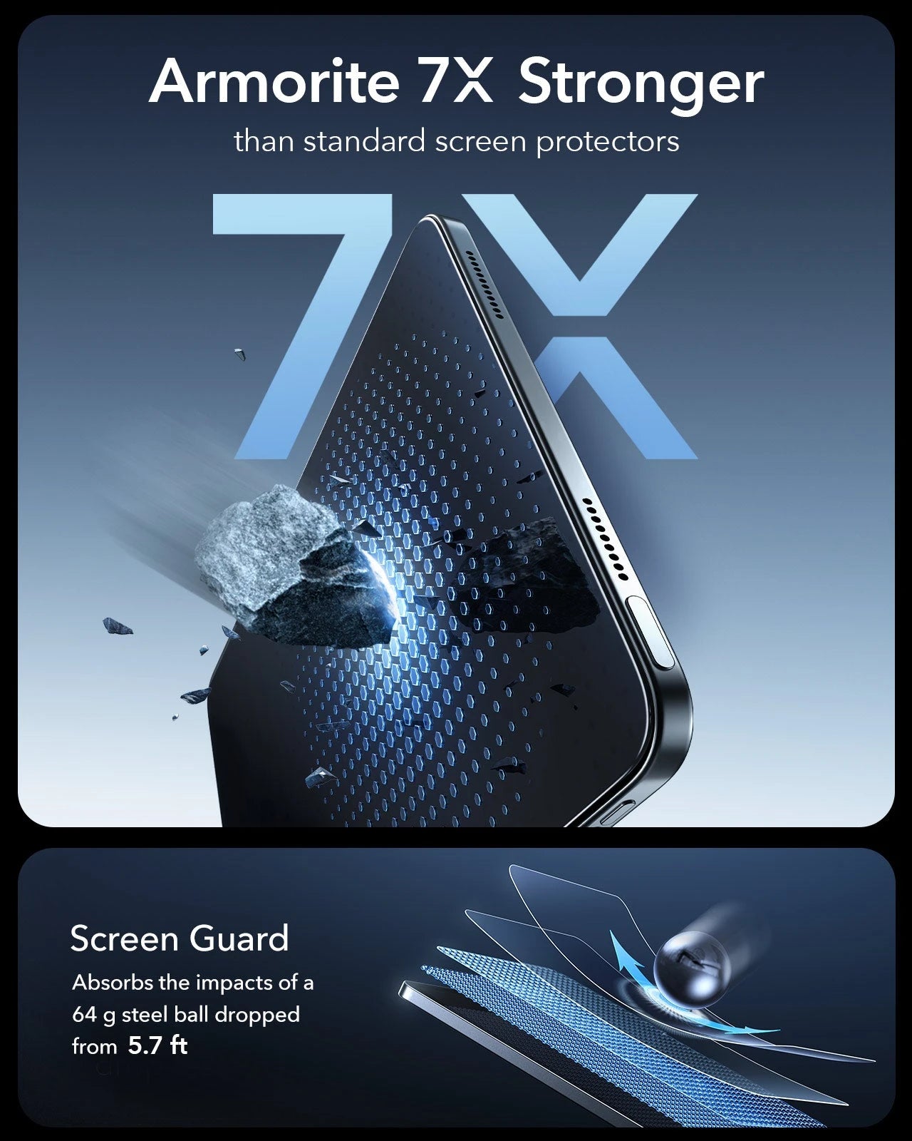 iPad Air 11" (M4) 2026 UltraFit Armorite®  Screen Protector - 2 Pack ESR ESR