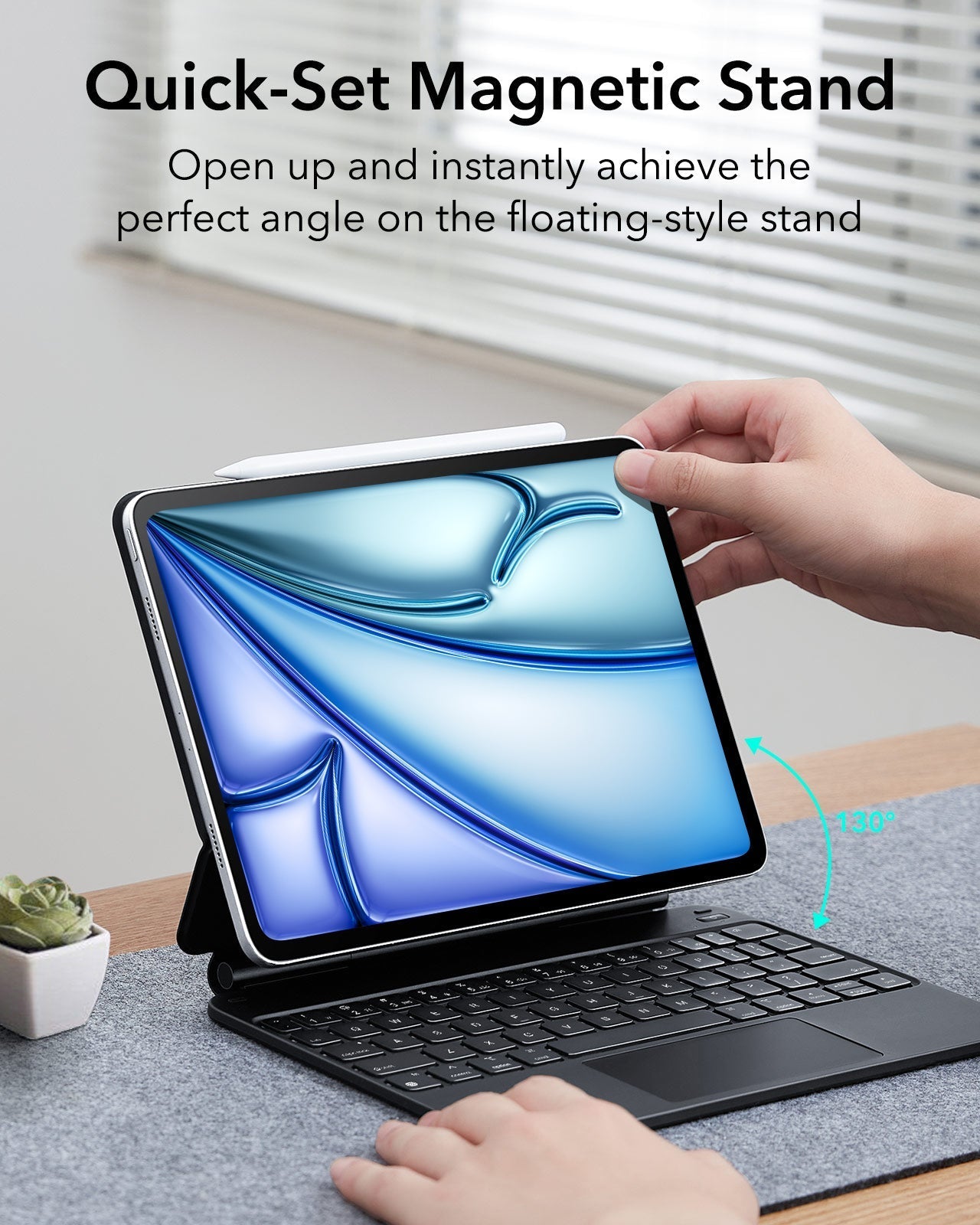 iPad Air 11" (M4, 2026) Rebound Magnet-Tastaturhülle