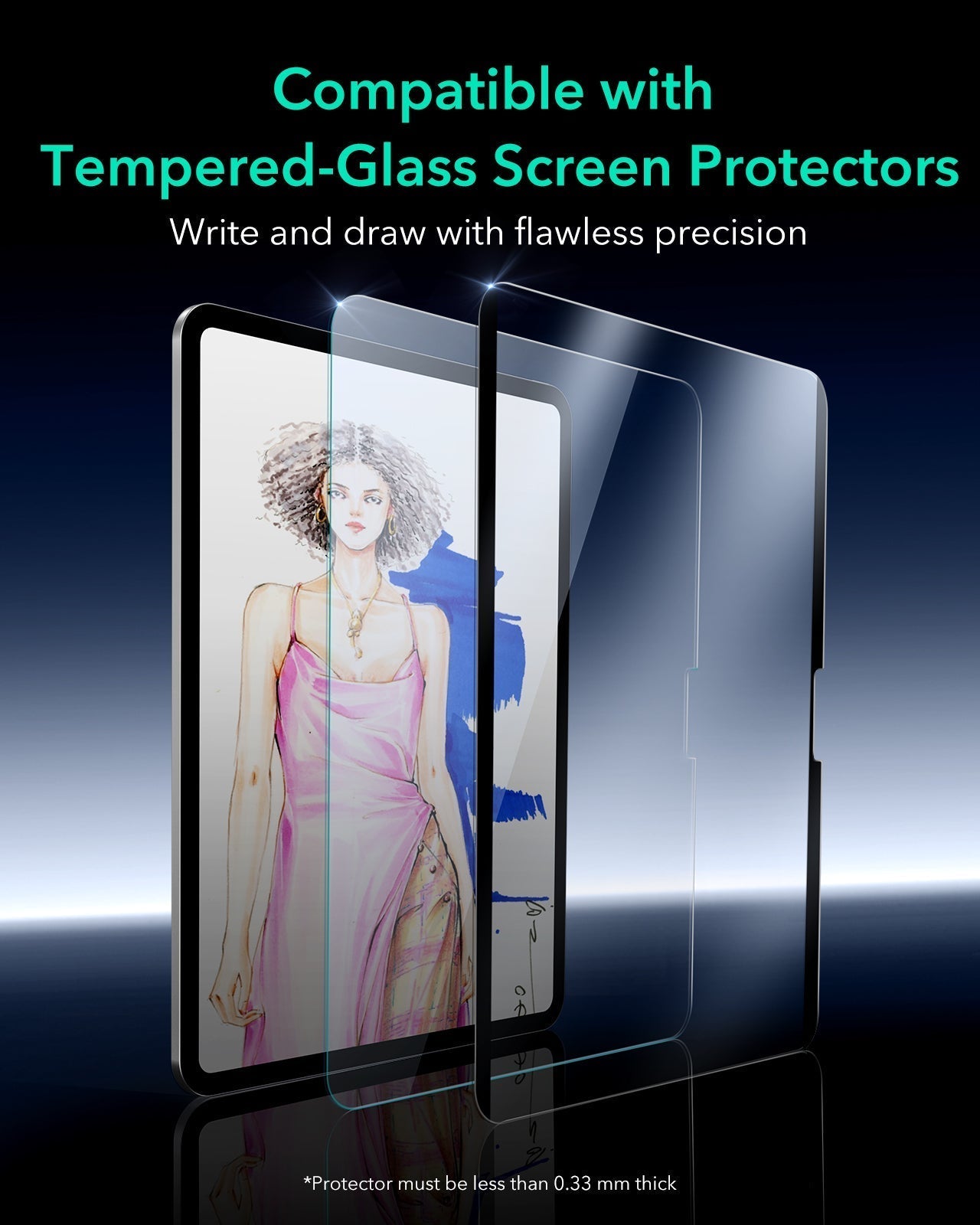 Compatible with Tempered-Glass Screen Protector