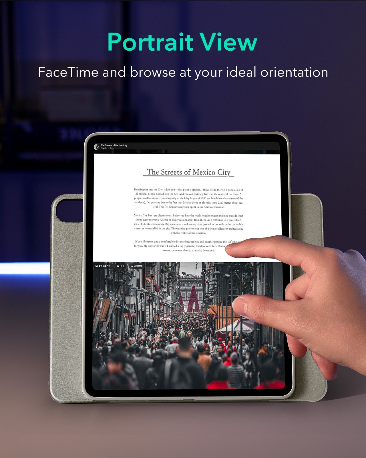 iPad Air 13" (2025) Shift Magnetic Case - Titanium ESR ESR