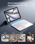 Detachable Keyboard Seamless Work&Play with white keyboard case