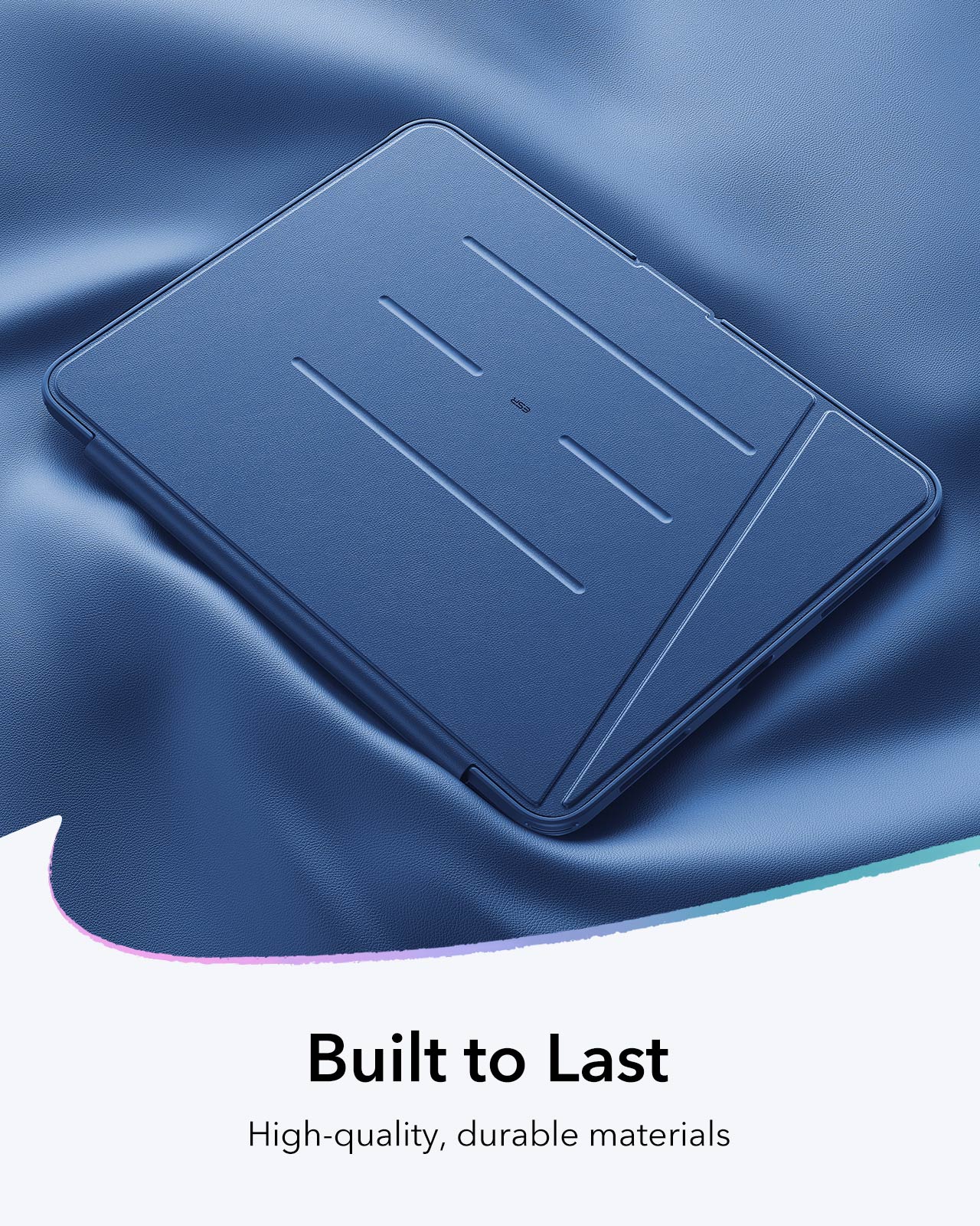 Navy Blue iPad Air 13 (M4) Folio Case & Armorite Glass Protection