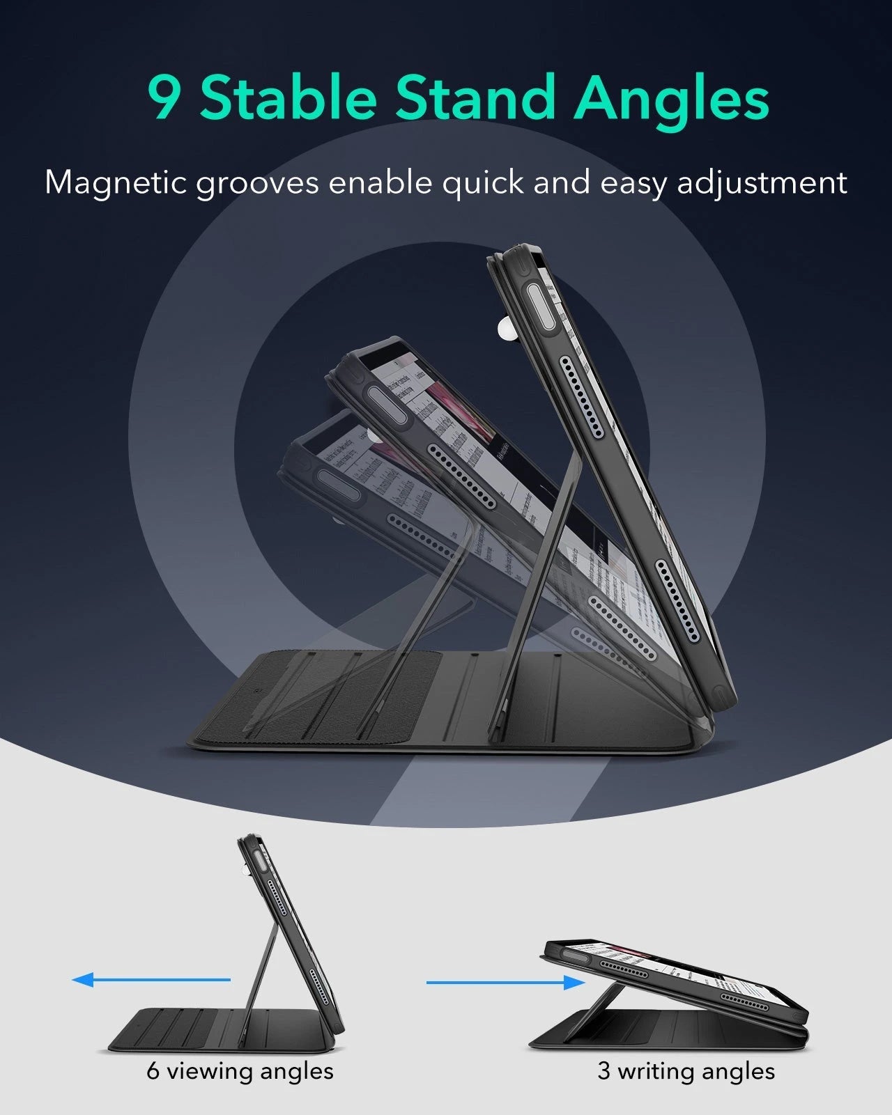 iPad Air 13" (M4) 2026 Bundle Shift Magnetic Case & Armorite® Protection - Black ESR ESR