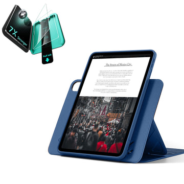 iPad Air 13" (M4) 2026 Bundle Shift Magnetic Case & Armorite® Protection - Navy Blue