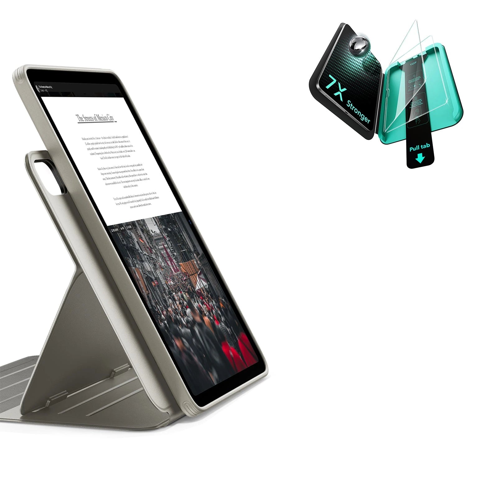 iPad Air 13" (M4) 2026 Bundle Shift Magnetic Case & Armorite® Protection -Titanium ESR ESR