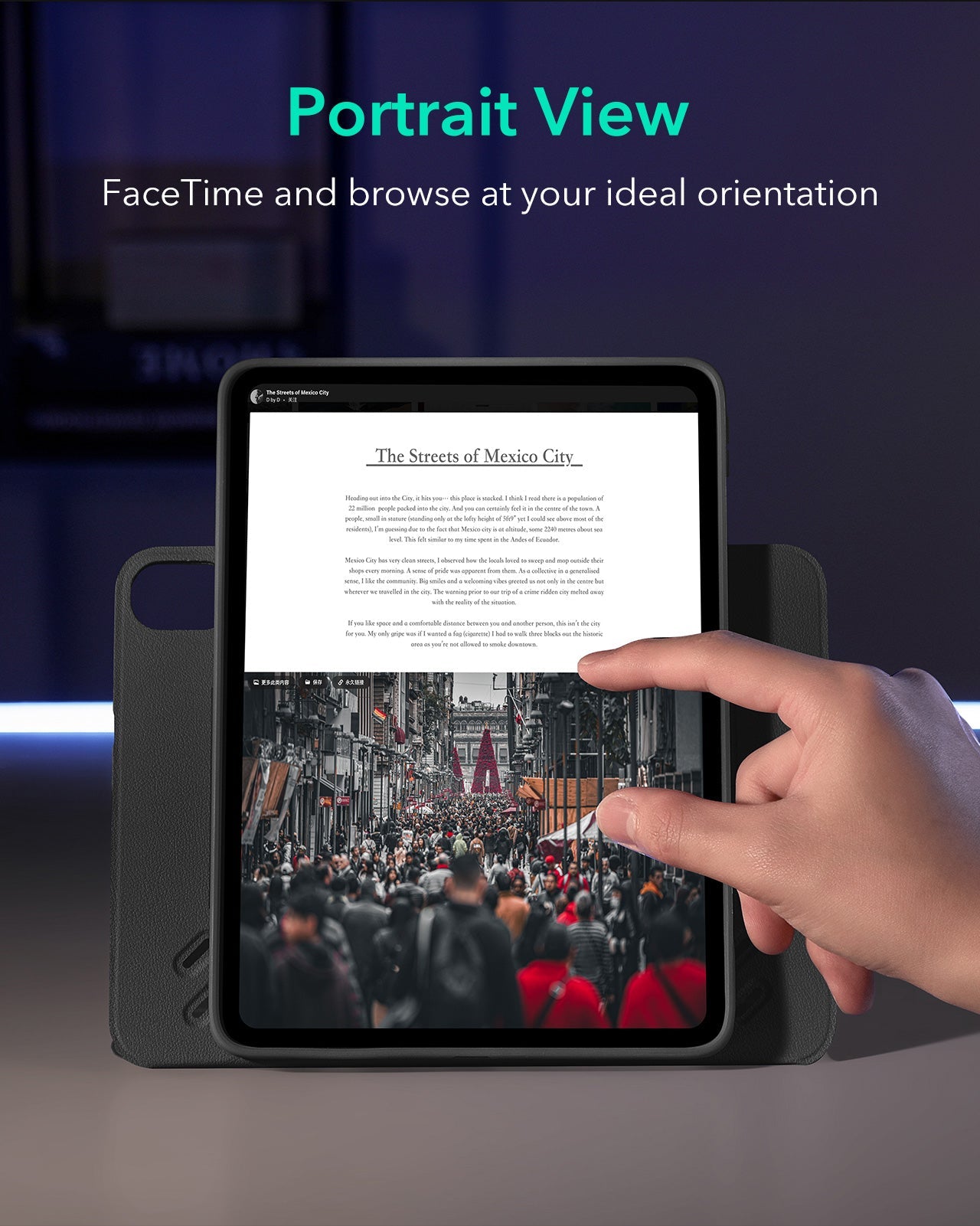 iPad Air 13" (M4) 2026 Bundle Shift Magnetic Case, Papel-Feel Magnetic & Armorite® Protection - Black ESR ESR
