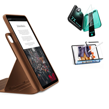 Pack coque magnétique Shift & protection magnétique sensation papier & Armorite® iPad Air 13" (M4) 2026 - Brown