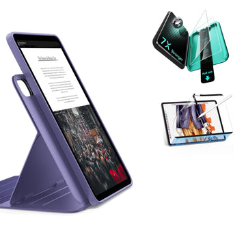 Pack coque magnétique Shift & protection magnétique sensation papier & Armorite® iPad Air 13" (M4) 2026 - Purple